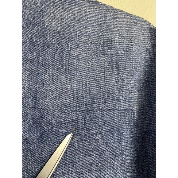 Cami NYC Linen Blend Chambray Women's Collared Long Sleeve Shirt Blue Size Large - Picture 5 of 15